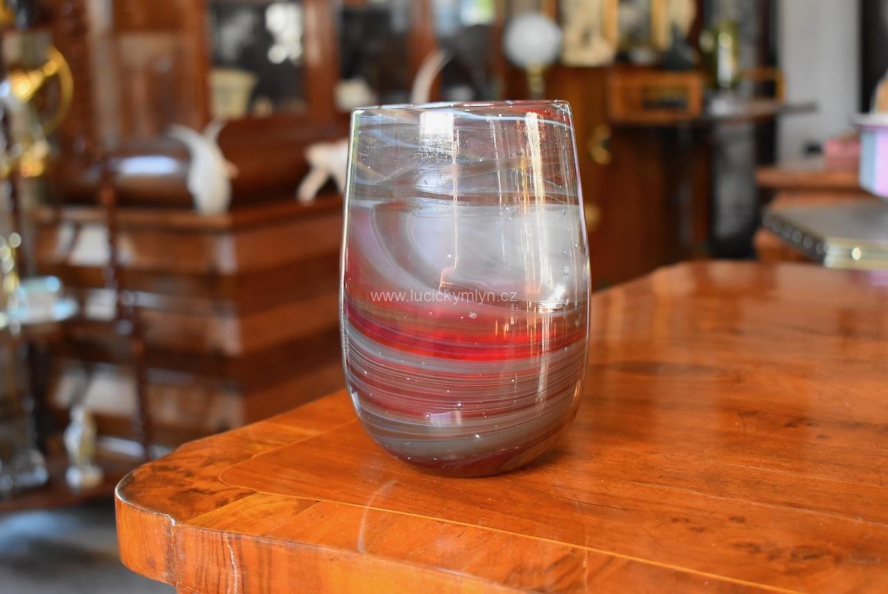 Nevšední modernistická foukaná váza Nevšední modernistická foukaná váza