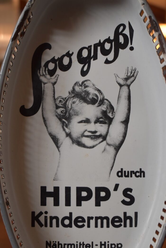 Starožitný reklamní tác Hipp