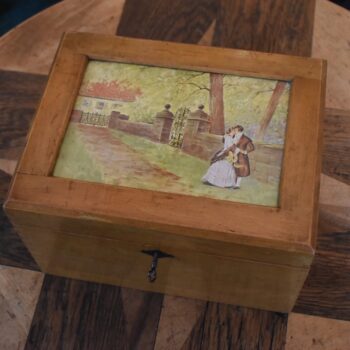 Starožitná dřevěná krabička PRYM