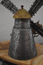 Originální starožitná dílo z litého bronzu - rytíř Don Quijote de la Mancha