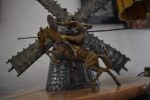 Originální starožitná dílo z litého bronzu - rytíř Don Quijote de la Mancha
