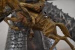 Originální starožitná dílo z litého bronzu - rytíř Don Quijote de la Mancha