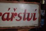 Starožitná prvorepubliková cedule CUKRÁŘSTVÍ