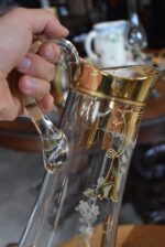 Starožitná secesní nápojová sada se zlacením