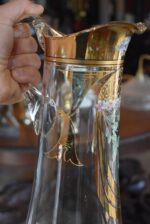 Starožitná secesní nápojová sada se zlacením