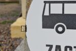 Kulatá smaltovaná cedule ZASTÁVKA