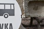 Kulatá smaltovaná cedule ZASTÁVKA
