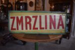 Starožitná prvorepubliková cedule ZMRZLINA