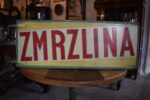 Starožitná prvorepubliková cedule ZMRZLINA