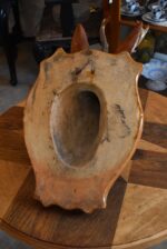 Nástěnná starožitná dekorace z hájovny - srnčí trofej