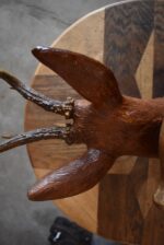 Nástěnná starožitná dekorace z hájovny - srnčí trofej