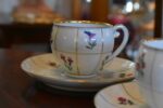 Starožitný ručně malovaný čajový porcelánový servis Pirkenhammer