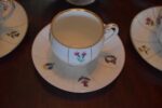 Starožitný ručně malovaný čajový porcelánový servis Pirkenhammer