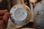 Starožitný ručně malovaný čajový porcelánový servis Pirkenhammer
