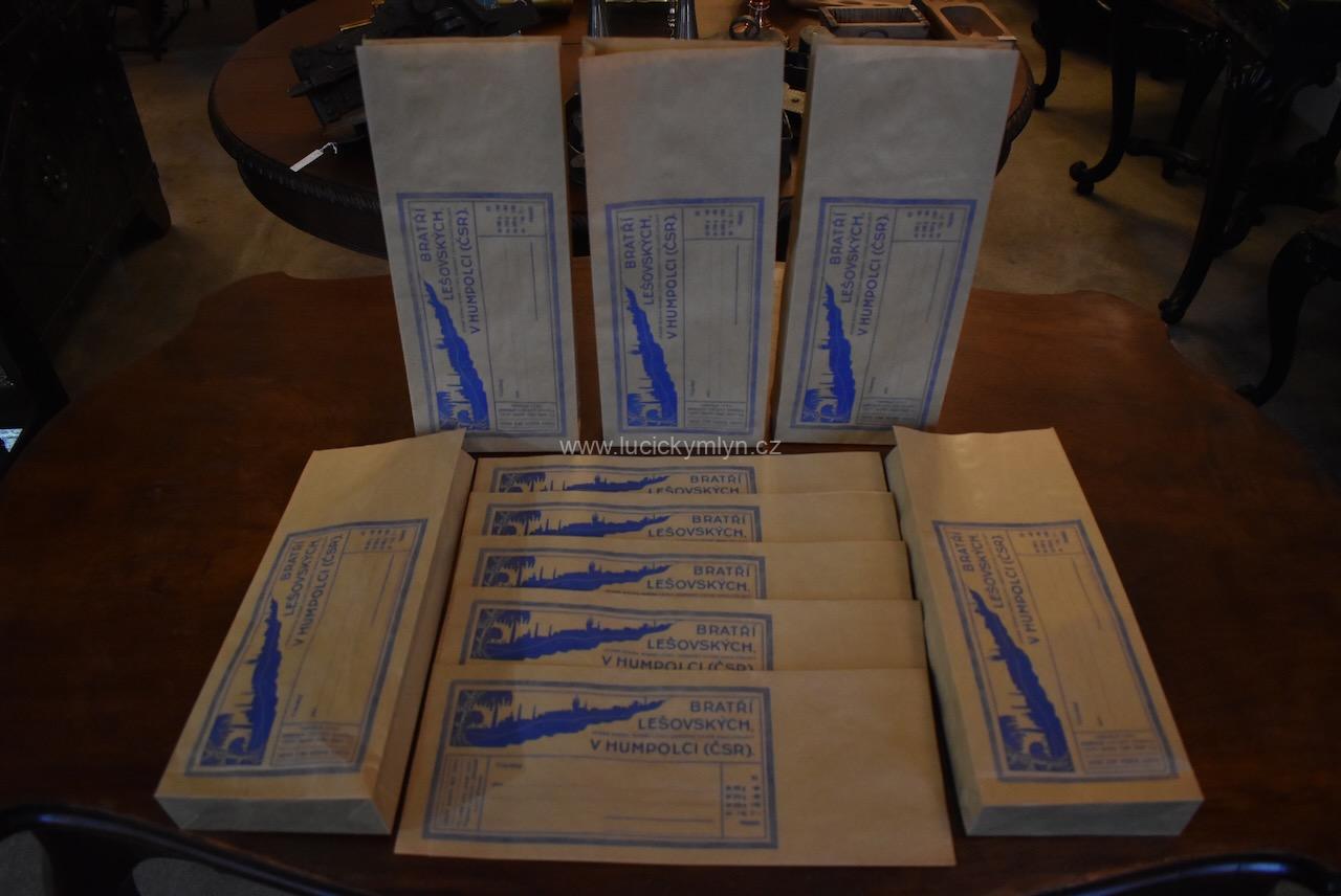 Prvorepublikových reklamní sáčky BRATŘI LEŠOVSKÝ HUMPOLEC Prvorepublikových reklamní sáčky BRATŘI LEŠOVSKÝ HUMPOLEC