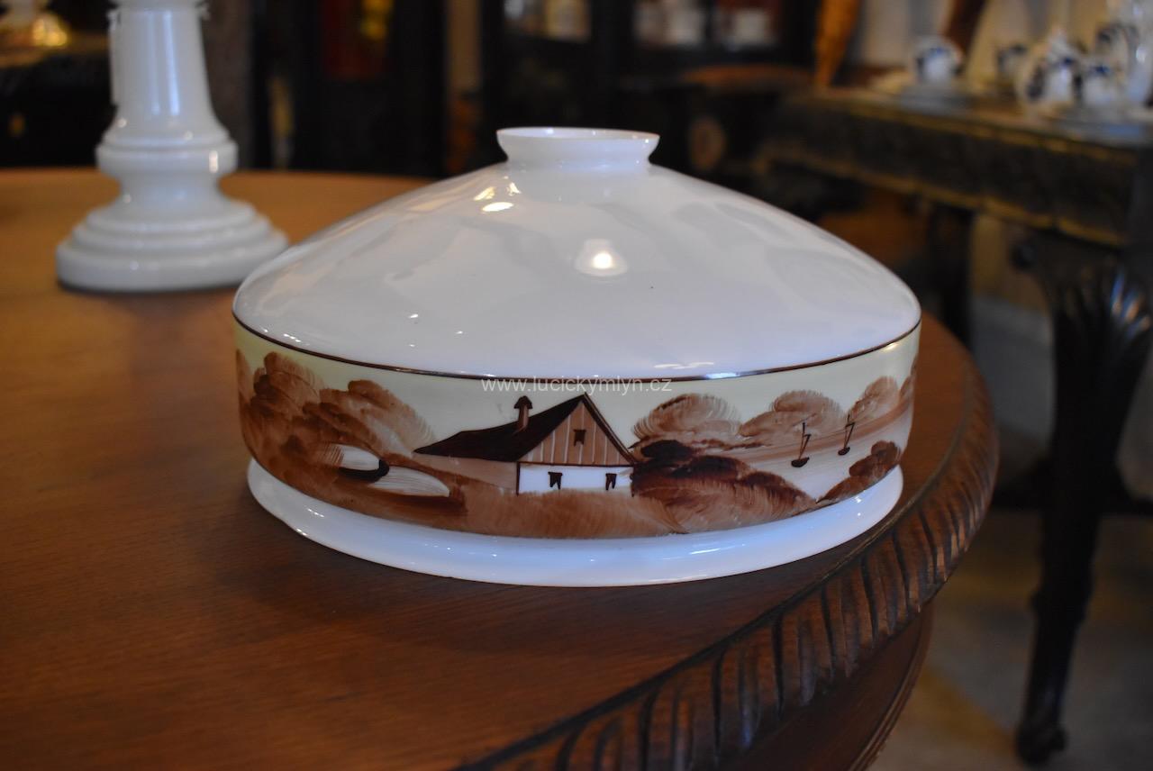 Široké mléčně bílé stínidlo Široké mléčně bílé stínidlo