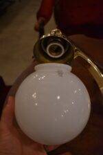 Starožitné rondokubistické nástěnné světlo