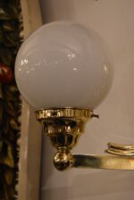 Starožitné rondokubistické nástěnné světlo