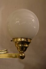 Starožitné rondokubistické nástěnné světlo