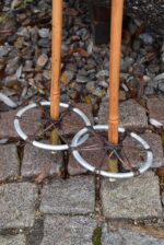 Starožitné lyže s vázáním Massag Kandahar