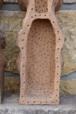 Větší starožitné fasádní pilastrové ozdoby - sošky Atlantů