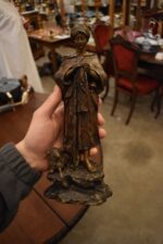 Starožitná bronzová soška ženy A.Ruff
