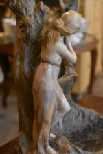 Starožitné figurální zrcadlo Austria JM