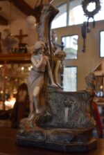 Starožitné figurální zrcadlo Austria JM