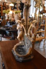 Starožitné figurální zrcadlo Austria JM