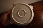 Dětský starožitný porcelánový dvoustěnný talířek