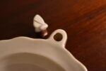 Dětský starožitný porcelánový dvoustěnný talířek