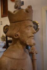 Kopie sochy biblického krále - laminátová socha