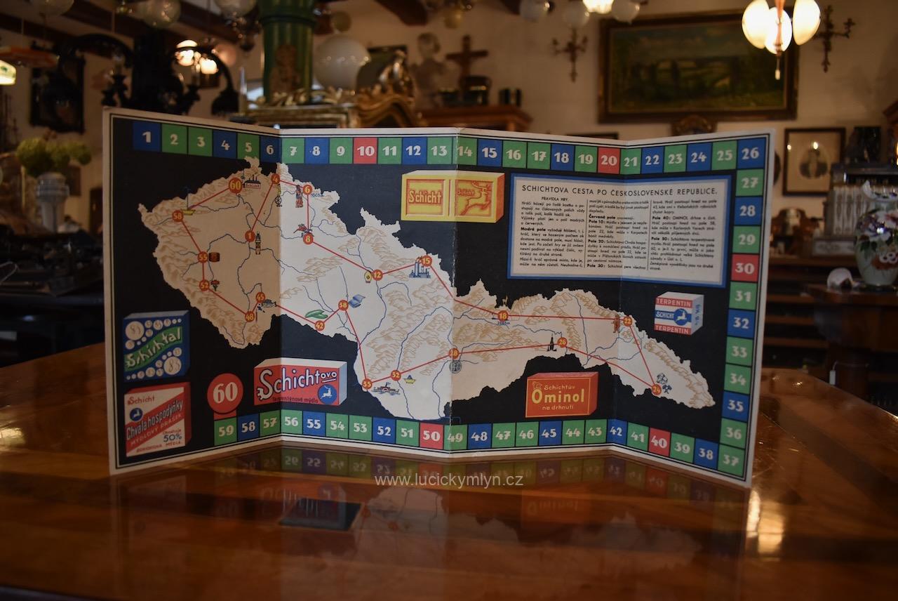 Sběratelská unikátní hra - Schichtova cesta po Československé republice Sběratelská unikátní hra - Schichtova cesta po Československé republice