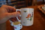 Sada 3 ks starožitných secesních porcelánových hrnečků
