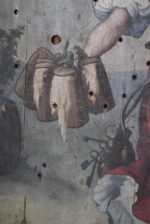 Vzácný veliký starožitný střelecký terč