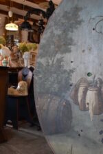 Vzácný veliký starožitný střelecký terč