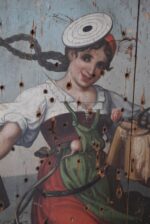 Vzácný veliký starožitný střelecký terč