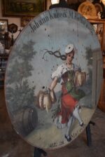 Vzácný veliký starožitný střelecký terč