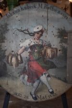 Vzácný veliký starožitný střelecký terč