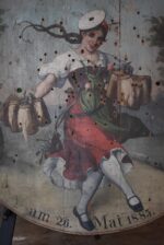 Vzácný veliký starožitný střelecký terč