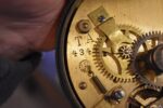 Funkční starožitný mechanický záznamový přístroj Chronhodograf