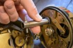 Funkční starožitný mechanický záznamový přístroj Chronhodograf