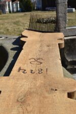 Unikátní starožitný dvouhlavý drhlen s vypálenou datací 1824