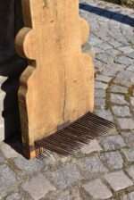 Unikátní starožitný dvouhlavý drhlen s vypálenou datací 1824