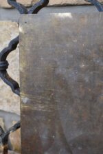 Středně větší historická mosazná cedule Restaurant APIK