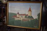 Starožitný obraz hrad Křivoklát
