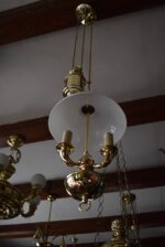 Větší atypicky ztvárněná starožitná stahovačka se třemi rameny