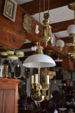 Větší atypicky ztvárněná starožitná stahovačka se třemi rameny