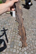 Starožitná nástěnná dekorace Kristus z bílého biskvitu
