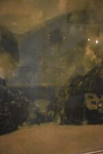 Větší starožitný prvorepublikový obraz tisk Viléma Kreibicha